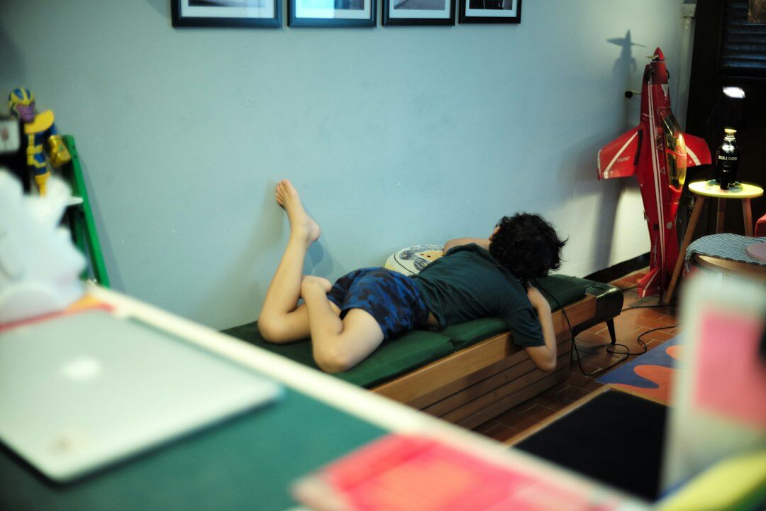 local celebrity relaxing at home