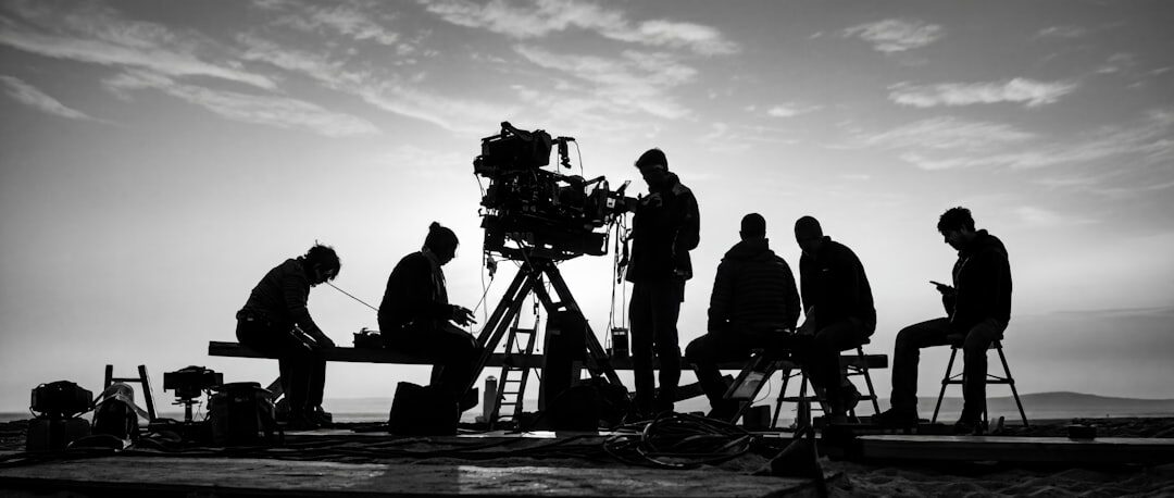 actress on movie set