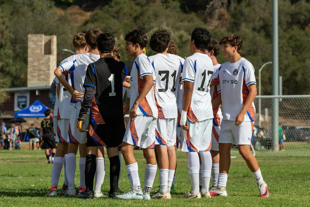sports team huddle